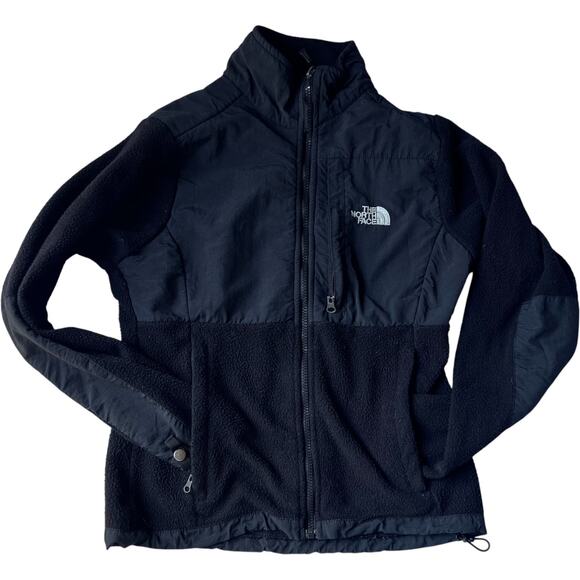 The North Face WindWall Fleece Jacket Women’s Small Black Full Zip Chest Pocket - Picture 1 of 6